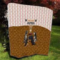 Chihuahua Five Pounds Of Strong Opinions Quilt Funny Dog Quote Paw Print Pattern