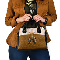 Chihuahua Five Pounds Of Strong Opinions Shoulder Handbag Funny Dog Quote Paw Print Pattern