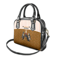Chihuahua Five Pounds Of Strong Opinions Shoulder Handbag Funny Dog Quote Paw Print Pattern