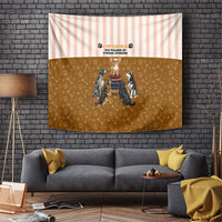 Chihuahua Five Pounds Of Strong Opinions Tapestry Funny Dog Quote Paw Print Pattern