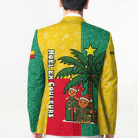 Benin Christmas Blazer with Palm Tree Dolls and Red Yellow Green Festive - Wonder Print Shop