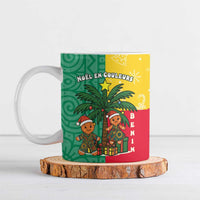 Benin Christmas Ceramic Mug with Palm Tree Dolls and Red Yellow Green Festive - Wonder Print Shop