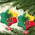 Benin Christmas Ceramic Ornament with Palm Tree Dolls and Red Yellow Green Festive - Wonder Print Shop