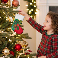 Benin Christmas Stocking with Palm Tree Dolls and Red Yellow Green Festive - Wonder Print Shop