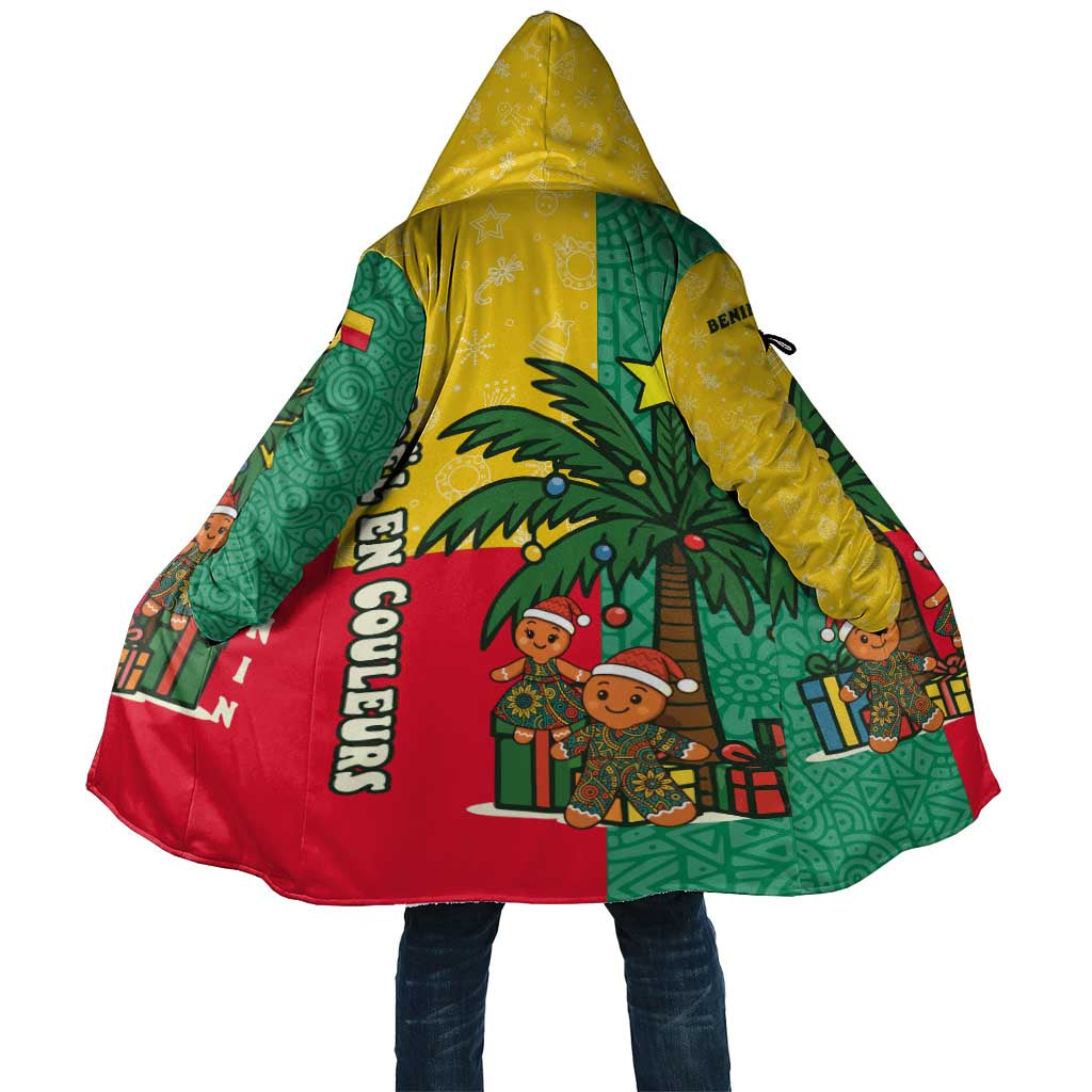Benin Christmas Cloak with Palm Tree Dolls and Red Yellow Green Festive - Wonder Print Shop