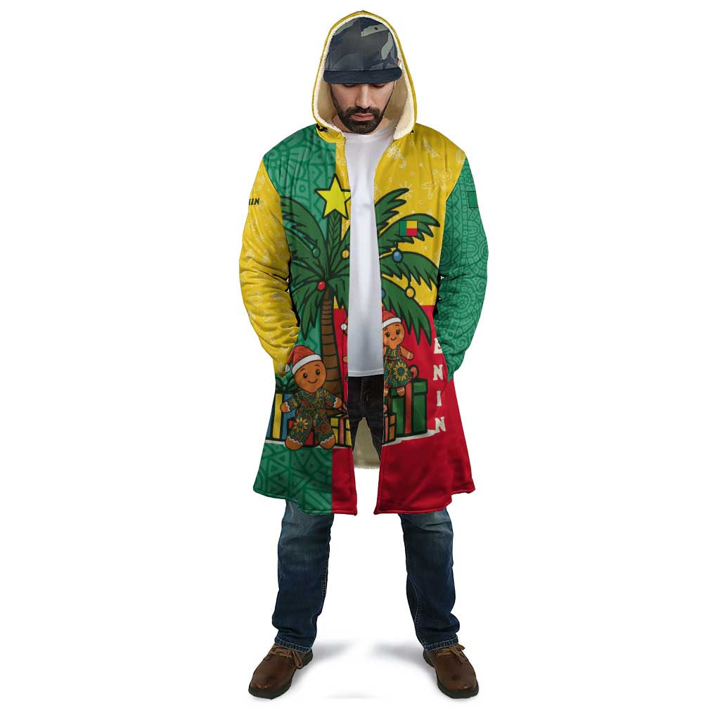 Benin Christmas Cloak with Palm Tree Dolls and Red Yellow Green Festive - Wonder Print Shop