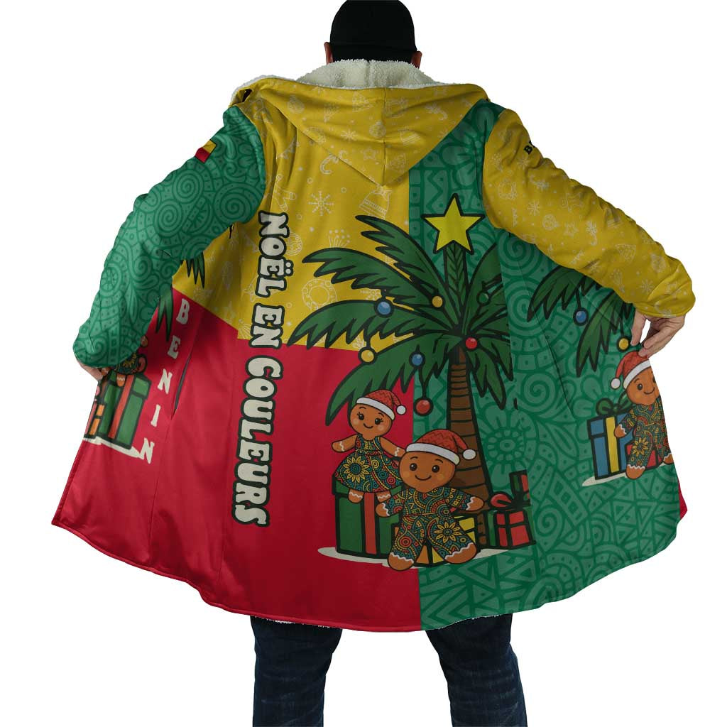 Benin Christmas Cloak with Palm Tree Dolls and Red Yellow Green Festive - Wonder Print Shop