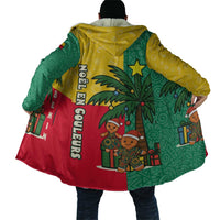 Benin Christmas Cloak with Palm Tree Dolls and Red Yellow Green Festive - Wonder Print Shop