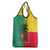 Benin Christmas Grocery Bag with Palm Tree Dolls and Red Yellow Green Festive - Wonder Print Shop
