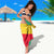 Benin Christmas Sarong with Palm Tree Dolls and Red Yellow Green Festive - Wonder Print Shop