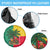 Benin Christmas Spare Tire Cover with Palm Tree Dolls and Red Yellow Green Festive - Wonder Print Shop