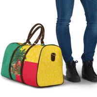 Benin Christmas Travel Bag with Palm Tree Dolls and Red Yellow Green Festive - Wonder Print Shop