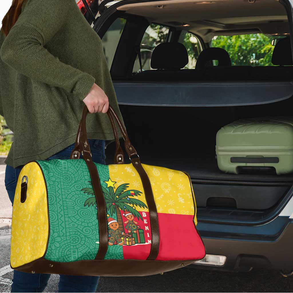 Benin Christmas Travel Bag with Palm Tree Dolls and Red Yellow Green Festive - Wonder Print Shop
