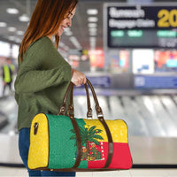 Benin Christmas Travel Bag with Palm Tree Dolls and Red Yellow Green Festive - Wonder Print Shop