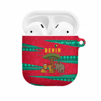 Benin Christmas AirPods Case with Safari Animals Baobab Tree and National Coat of Arms Design - Wonder Print Shop