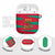 Benin Christmas AirPods Case with Safari Animals Baobab Tree and National Coat of Arms Design - Wonder Print Shop