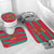 Benin Christmas Bathroom Set with Safari Animals Baobab Tree and National Coat of Arms Design - Wonder Print Shop