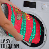 Benin Christmas Bathroom Set with Safari Animals Baobab Tree and National Coat of Arms Design - Wonder Print Shop