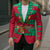 Benin Christmas Blazer with Safari Animals Baobab Tree and National Coat of Arms Design - Wonder Print Shop