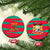 Benin Christmas Ceramic Ornament with Safari Animals Baobab Tree and National Coat of Arms Design - Wonder Print Shop