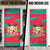 Benin Christmas Door Cover with Safari Animals Baobab Tree and National Coat of Arms Design - Wonder Print Shop