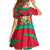 Benin Christmas Family Matching Off The Shoulder Long Sleeve Dress and Hawaiian Shirt with Safari Animals Baobab Tree and National Coat of Arms Design - Wonder Print Shop