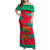 Benin Christmas Family Matching Off Shoulder Maxi Dress and Hawaiian Shirt with Safari Animals Baobab Tree and National Coat of Arms Design - Wonder Print Shop