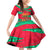 Benin Christmas Family Matching Off Shoulder Short Dress and Hawaiian Shirt with Safari Animals Baobab Tree and National Coat of Arms Design - Wonder Print Shop