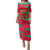 Benin Christmas Family Matching Puletasi and Hawaiian Shirt with Safari Animals Baobab Tree and National Coat of Arms Design - Wonder Print Shop