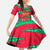 Benin Christmas Family Matching Short Sleeve Bodycon Dress and Hawaiian Shirt with Safari Animals Baobab Tree and National Coat of Arms Design - Wonder Print Shop