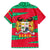 Benin Christmas Family Matching Tank Maxi Dress and Hawaiian Shirt with Safari Animals Baobab Tree and National Coat of Arms Design - Wonder Print Shop