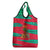 Benin Christmas Grocery Bag with Safari Animals Baobab Tree and National Coat of Arms Design - Wonder Print Shop