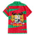 Benin Christmas Hawaiian Shirt with Safari Animals Baobab Tree and National Coat of Arms Design - Wonder Print Shop