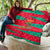 Benin Christmas Quilt with Safari Animals Baobab Tree and National Coat of Arms Design - Wonder Print Shop