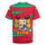 Benin Christmas Rugby Jersey with Safari Animals Baobab Tree and National Coat of Arms Design - Wonder Print Shop