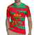 Benin Christmas Rugby Jersey with Safari Animals Baobab Tree and National Coat of Arms Design - Wonder Print Shop