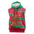 Benin Christmas Sleeveless Hoodie with Safari Animals Baobab Tree and National Coat of Arms Design - Wonder Print Shop