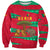 Benin Christmas Sweatshirt with Safari Animals Baobab Tree and National Coat of Arms Design - Wonder Print Shop