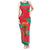Benin Christmas Tank Maxi Dress with Safari Animals Baobab Tree and National Coat of Arms Design - Wonder Print Shop