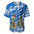 Scotland Christmas Baseball Jersey with Nessie Santa Hat and Blue Tartan Tree - Wonder Print Shop