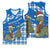 Scotland Christmas Basketball Jersey with Nessie Santa Hat and Blue Tartan Tree - Wonder Print Shop