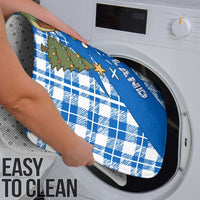 Scotland Christmas Bathroom Set with Nessie Santa Hat and Blue Tartan Tree - Wonder Print Shop