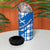 Scotland Christmas 4 in 1 Can Cooler Tumbler with Nessie Santa Hat and Blue Tartan Tree - Wonder Print Shop