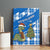 Scotland Christmas Canvas Wall Art with Nessie Santa Hat and Blue Tartan Tree - Wonder Print Shop