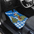 Scotland Christmas Car Mats with Nessie Santa Hat and Blue Tartan Tree - Wonder Print Shop