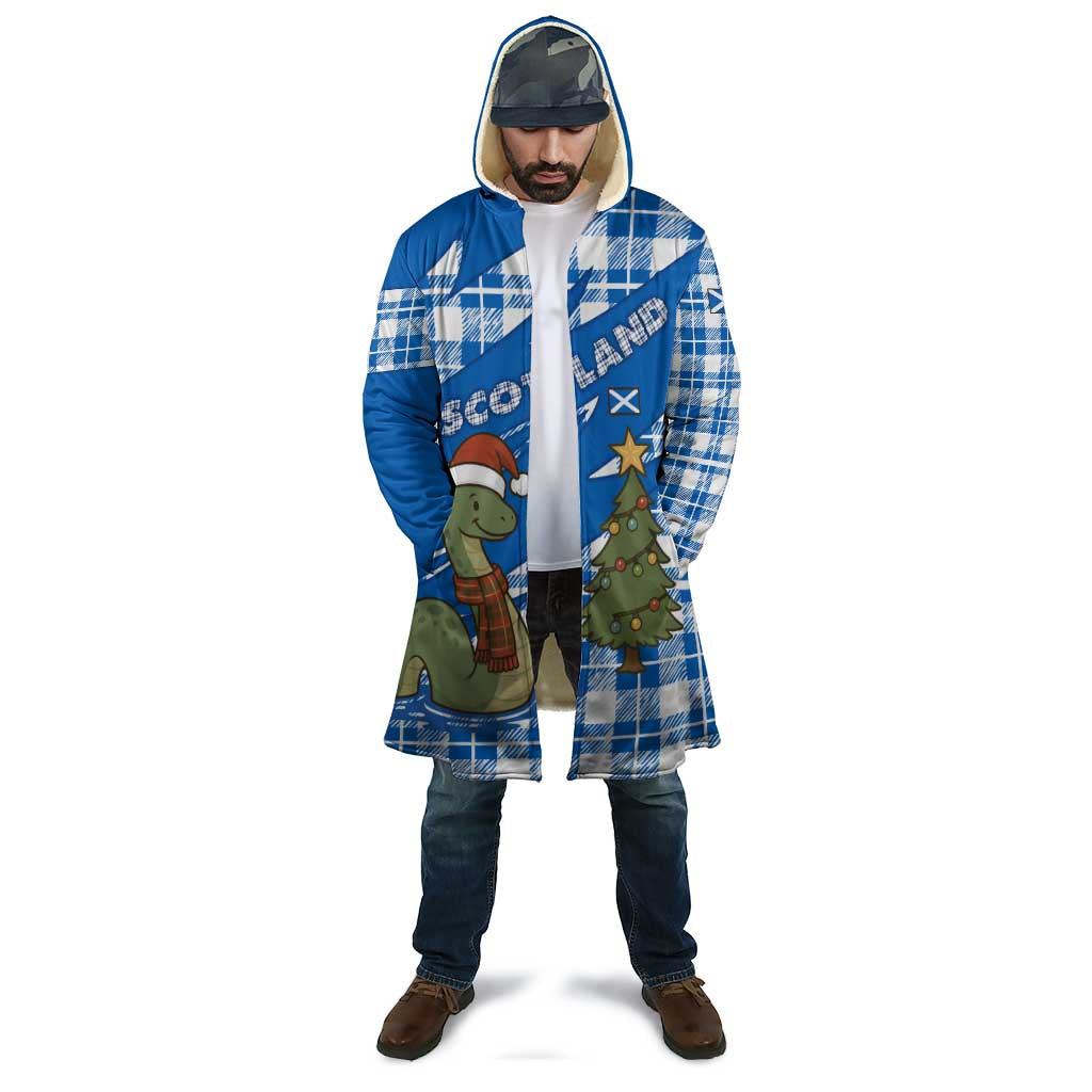Scotland Christmas Cloak with Nessie Santa Hat and Blue Tartan Tree - Wonder Print Shop