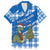 Scotland Christmas Family Matching Long Sleeve Bodycon Dress and Hawaiian Shirt with Nessie Santa Hat and Blue Tartan Tree - Wonder Print Shop