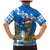 Scotland Christmas Family Matching Mermaid Dress and Hawaiian Shirt with Nessie Santa Hat and Blue Tartan Tree - Wonder Print Shop