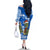 Scotland Christmas Family Matching Off The Shoulder Long Sleeve Dress and Hawaiian Shirt with Nessie Santa Hat and Blue Tartan Tree - Wonder Print Shop