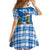 Scotland Christmas Family Matching Puletasi and Hawaiian Shirt with Nessie Santa Hat and Blue Tartan Tree - Wonder Print Shop